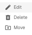 The context menu with Edit, Delete, and Move options